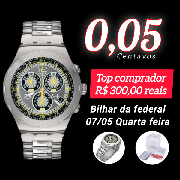 SWATCH 007 SÉRIE PRATA 